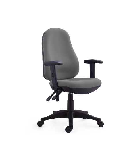 Kancelářská židle Norton, textil, šedá