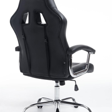 Kancelářská židle Olymp, syntetická kůže, černá / růžová - 4