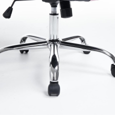 Kancelářská židle Olymp, syntetická kůže, černá / růžová - 8