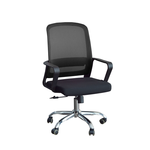 Kancelářská židle Parma, textil, černá - 1