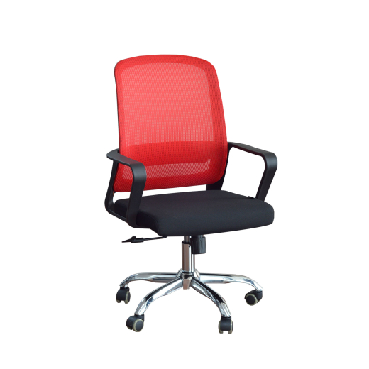 Kancelářská židle Parma, textil, červená - 1