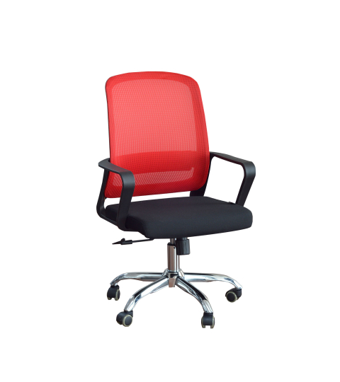Kancelářská židle Parma, textil, červená