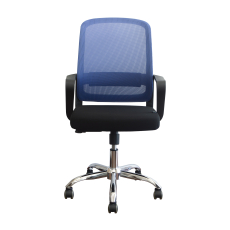 Kancelářská židle Parma, textil, modrá - 1