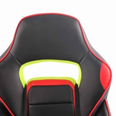 Kancelářská židle Petri, černá / červená - 5