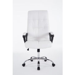 Kancelářská židle Poseidon, syntetická kůže, bílá