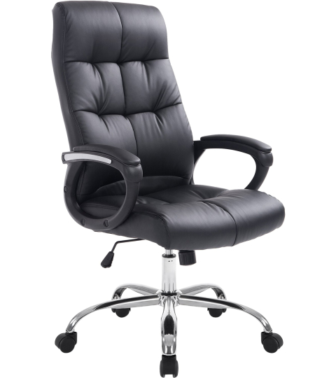Kancelářská židle Poseidon, syntetická kůže, černá