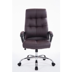 Kancelářská židle Poseidon, syntetická kůže, hnědá