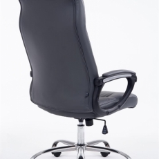 Kancelářská židle Poseidon, syntetická kůže, šedá - 3