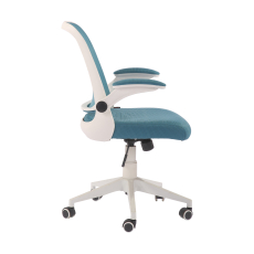 Kancelářská židle Pretty White, textil, modrá - 3