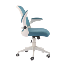 Kancelářská židle Pretty White, textil, modrá - 4