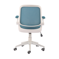 Kancelářská židle Pretty White, textil, modrá - 5