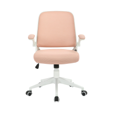 Kancelářská židle Pretty White, textil, růžová - 2