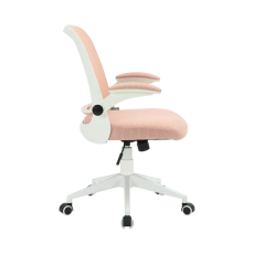 Kancelářská židle Pretty White, textil, růžová - 3