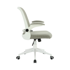 Kancelářská židle Pretty White, textil, šedá - 3