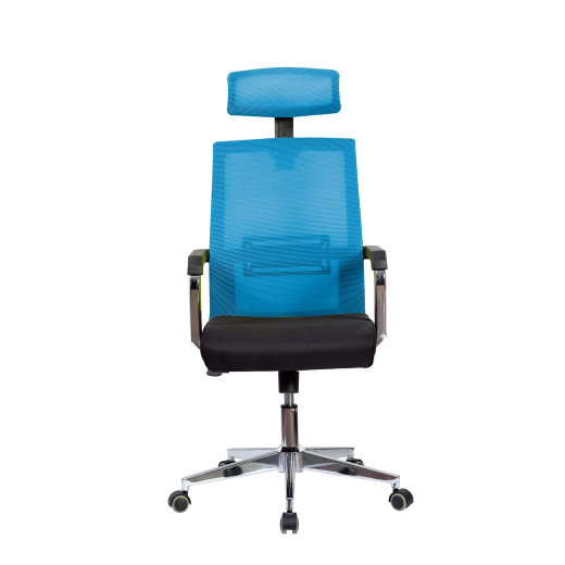 Kancelářská židle Roma HB, textil, modrá - 1