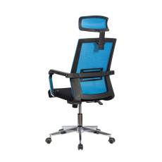 Kancelářská židle Roma HB, textil, modrá - 2