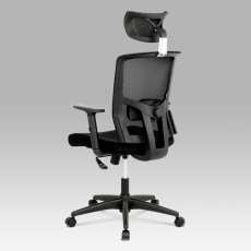 Kancelářská židle s opěrkou hlavy Emanuel, černá - 2
