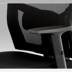 Kancelářská židle s opěrkou hlavy Emanuel, černá - 4