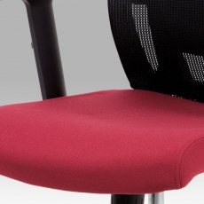 Kancelářská židle s opěrkou hlavy Hugo, bordó/černá - 5