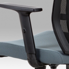 Kancelářská židle s opěrkou hlavy Hugo, šedá/černá - 8