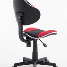 Kancelářska židle Sael, černá / červená - 4