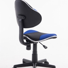 Kancelářska židle Sael, černá / modrá - 4
