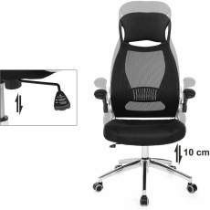 Kancelářská židle Sarah, černá  - 4