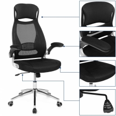 Kancelářská židle Sarah, černá  - 6
