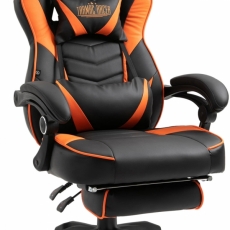 Kancelářská židle Serena, černá / oranžová - 1