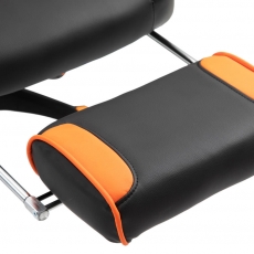 Kancelářská židle Serena, černá / oranžová - 9