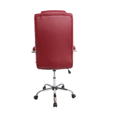 Kancelářská židle Slash, syntetická kůže, bordó - 4