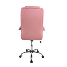 Kancelářská židle Slash, syntetická kůže, růžová - 4