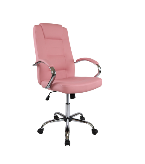 Kancelářská židle Slash, syntetická kůže, růžová