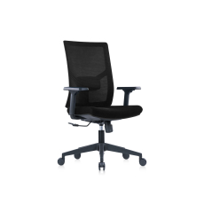 Kancelářská židle Snow Black, textil, černá - 1