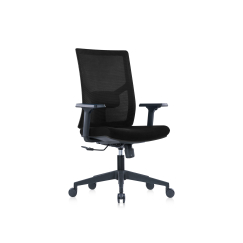 Kancelářská židle Snow Black, textil, černá