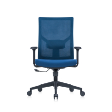 Kancelářská židle Snow Black, textil, modrá - 2