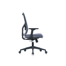 Kancelářská židle Snow Black, textil, šedá - 3
