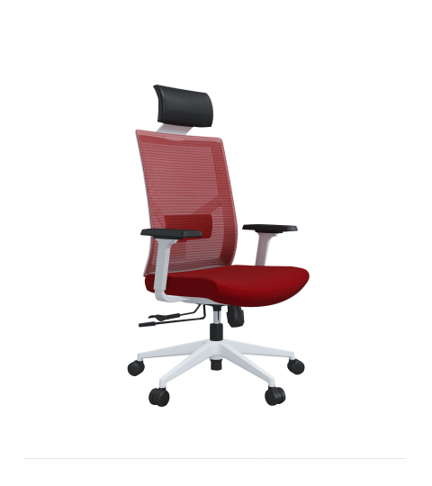 Kancelářská židle Snow HB, textil, červená