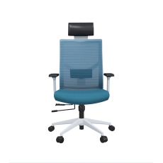 Kancelářská židle Snow HB, textil, světle modrá - 4