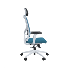 Kancelářská židle Snow HB, textil, světle modrá - 6