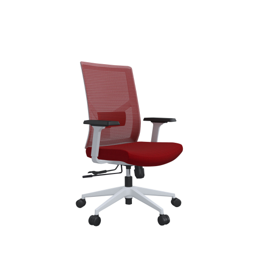 Kancelářská židle Snow W, textil, červená - 1