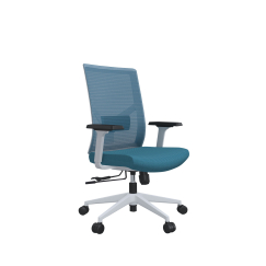 Kancelářská židle Snow W, textil, modrá