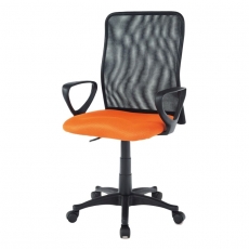 Kancelářská židle Sonja, oranžová/černá - 1
