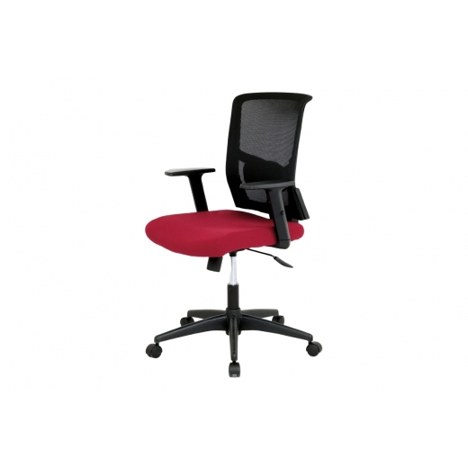 Kancelářská židle Tatiana, vínová/černá - 1