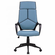 Kancelářská židle Techline, textilní potahovina, modrá - 2