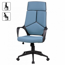Kancelářská židle Techline, textilní potahovina, modrá - 3
