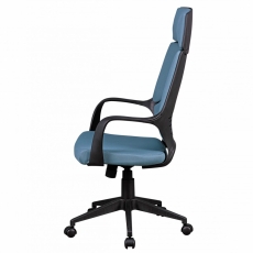 Kancelářská židle Techline, textilní potahovina, modrá - 4