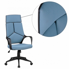 Kancelářská židle Techline, textilní potahovina, modrá - 6