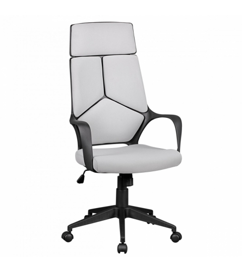 Kancelářská židle Techline, textilní potahovina, šedá