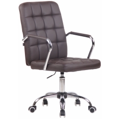 Kancelářská židle Terni, syntetická kůže, hnědá